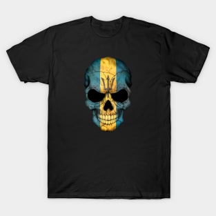 Barbados Flag Skull T-Shirt